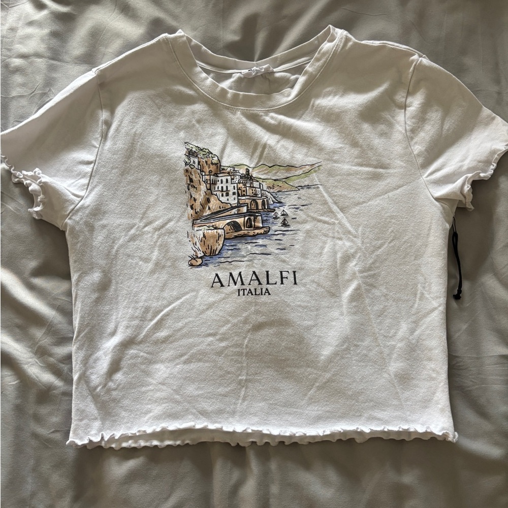 Ardene White Amalfi Graphic Tee